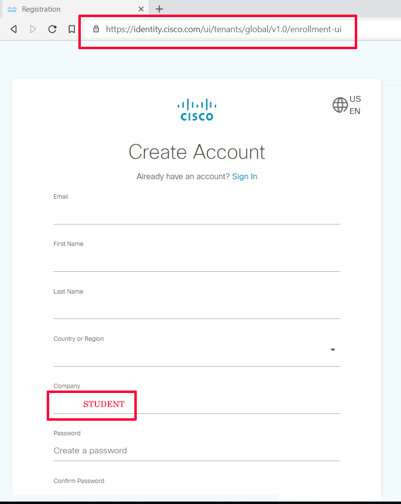 cisco signup