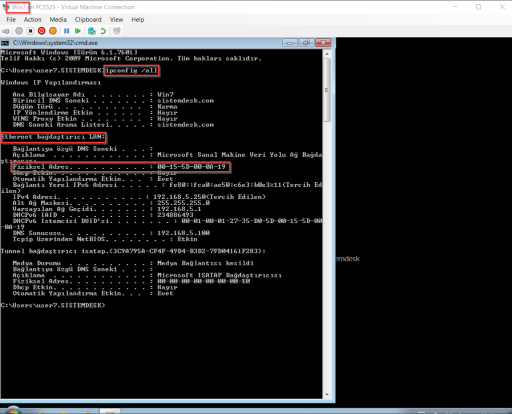 DHCP kurulum ve konfigurasyon 40