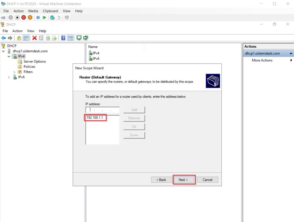 DHCP 80 20 split scope 8