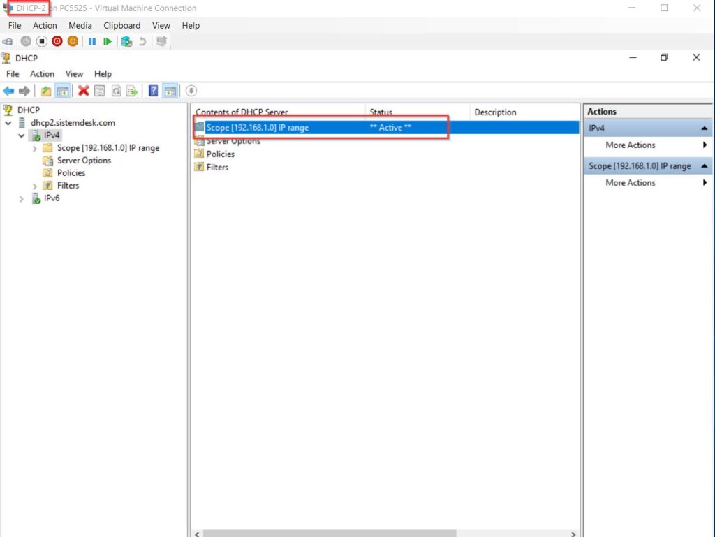 DHCP failover cluster hot standby 15