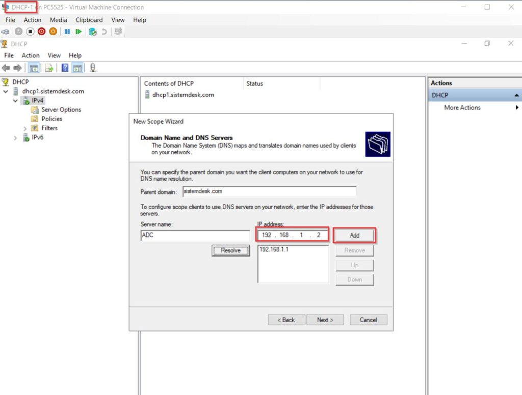 DHCP failover cluster hot standby 2