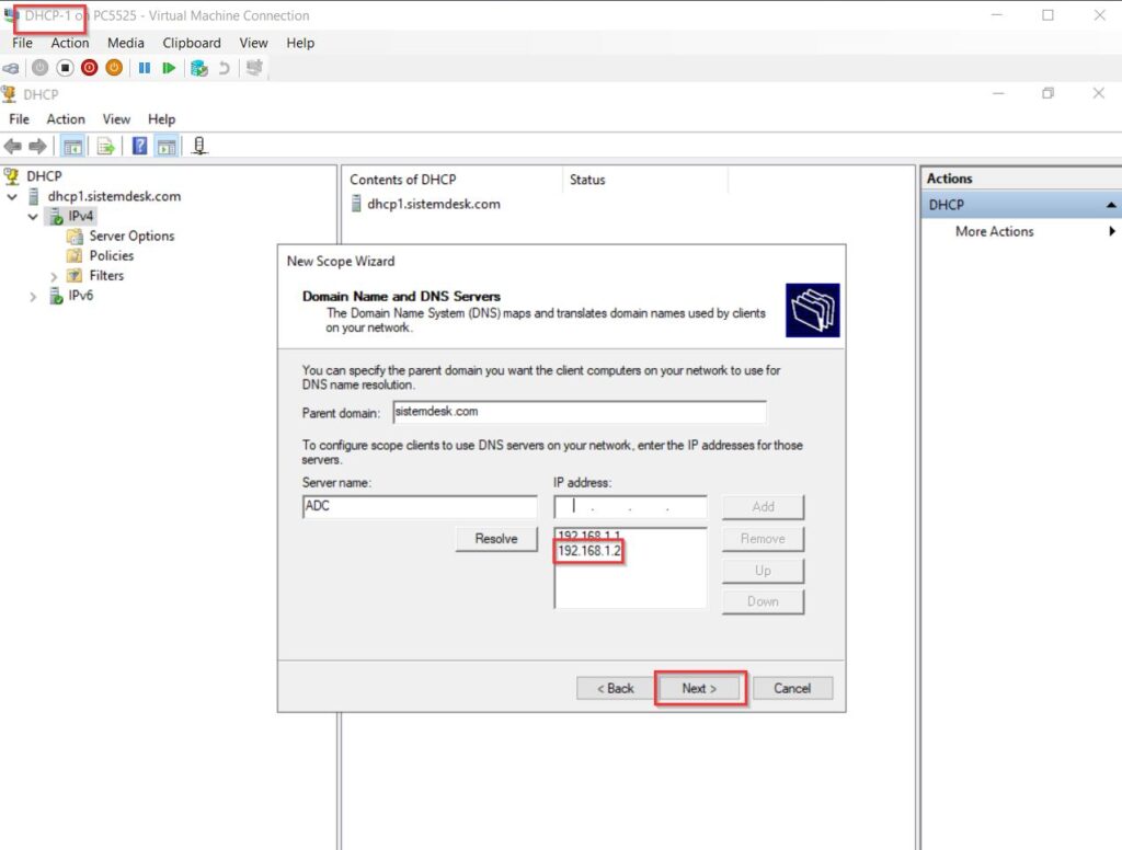 DHCP failover cluster hot standby 3