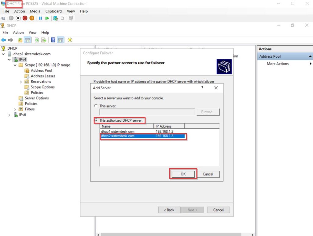 DHCP failover cluster hot standby 7