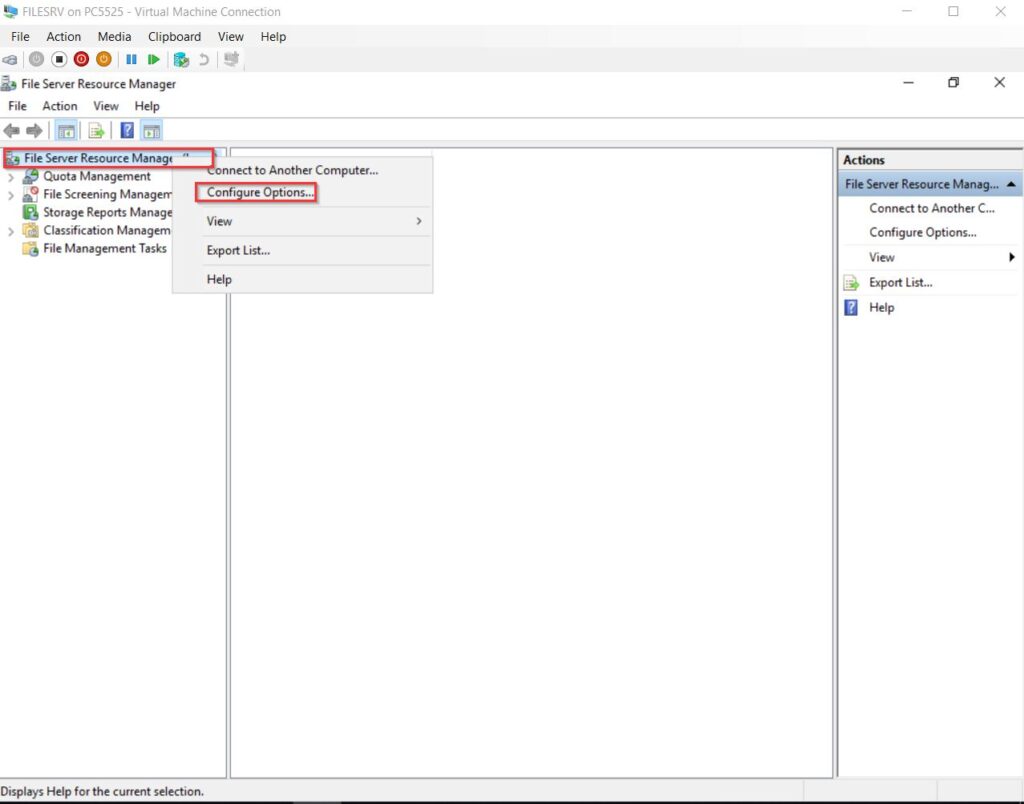 File server kurulumu ve kota olusturma 12