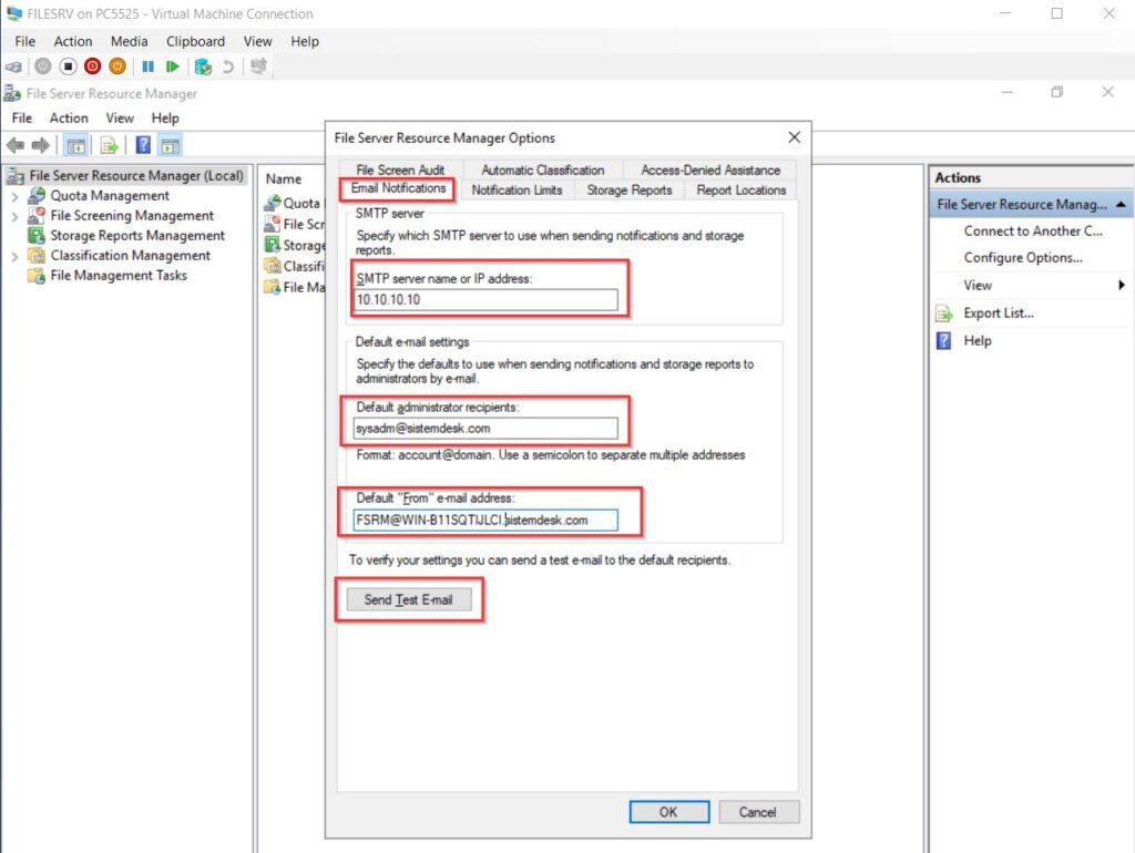 File server kurulumu ve kota olusturma 13