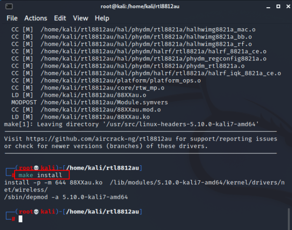 kali linux rtl8812au wifi kurulumu - 12