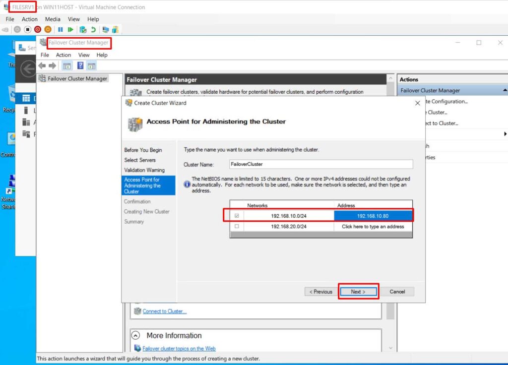 File Server Failover Cluster - 74