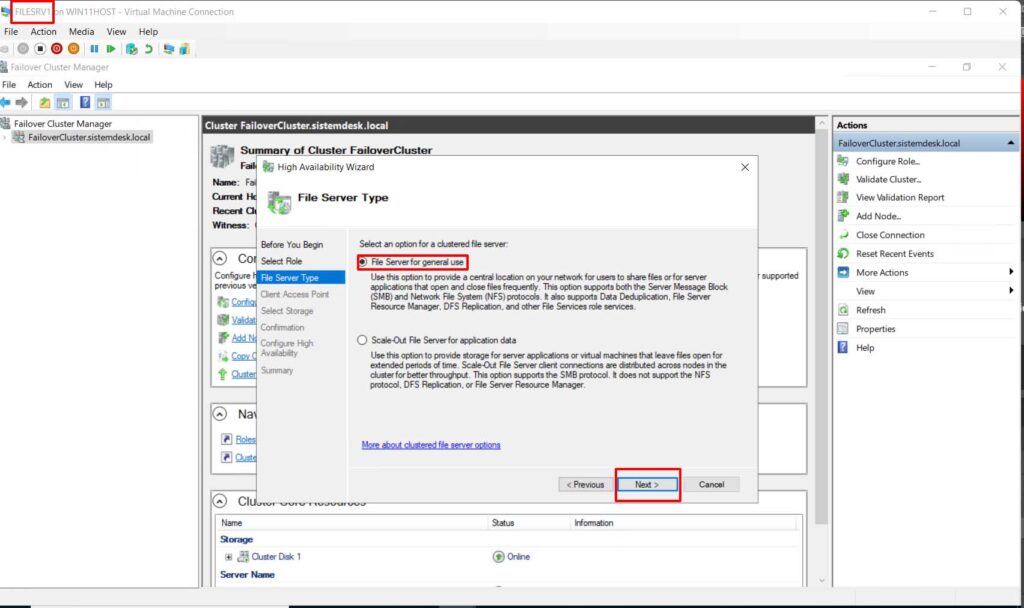 File Server Failover Cluster - 81