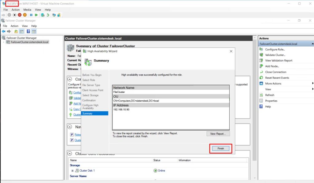 File Server Failover Cluster - 85