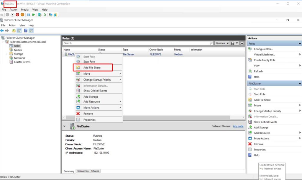 File Server Failover Cluster - 87