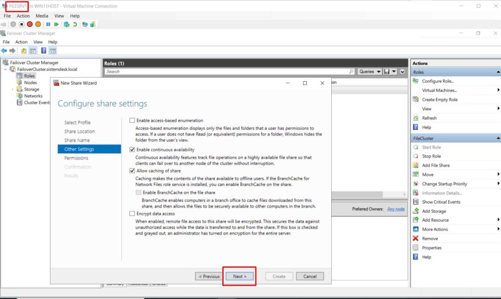 File Server Failover Cluster - 91