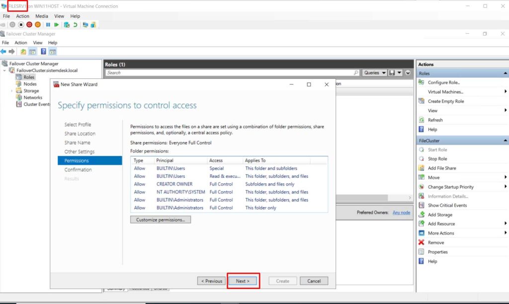 File Server Failover Cluster - 92